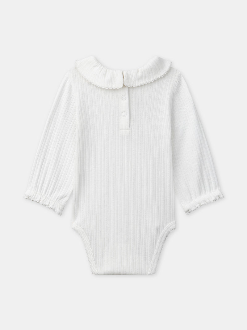 Conjunto de combinação com estampa floral + body + faixa para recém-nascido menina