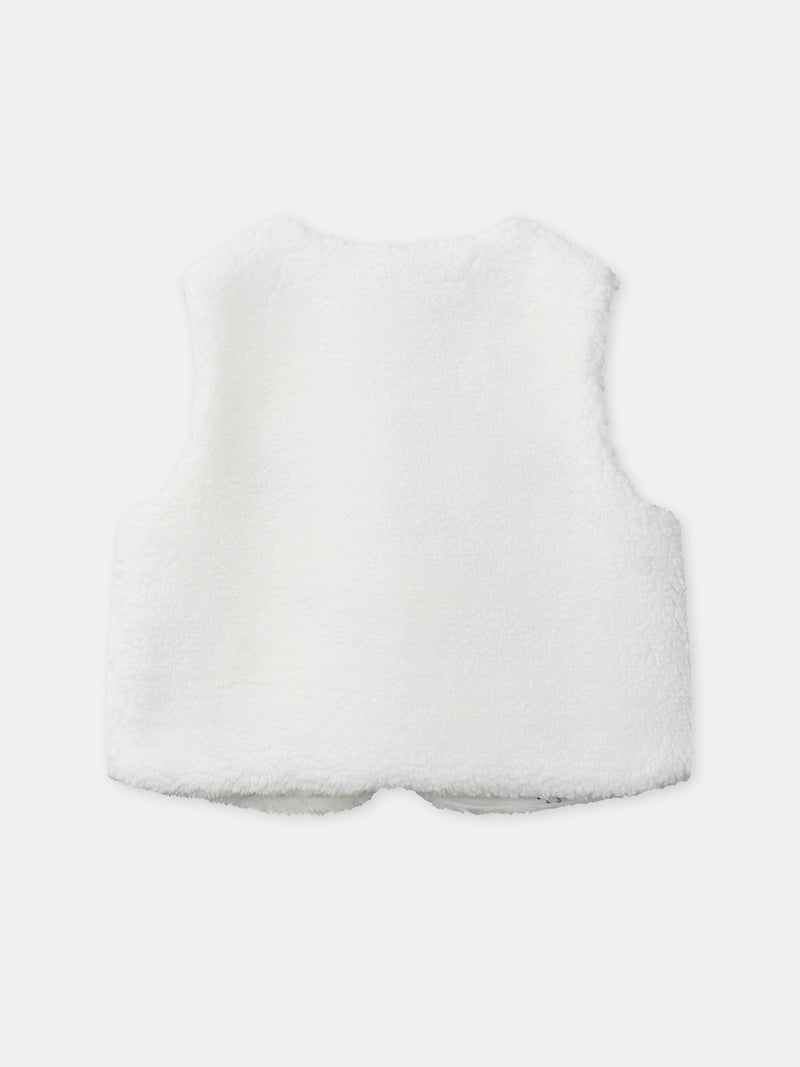 Conjunto de t-shirt com veado impresso + colete + calças para menino recém-nascido