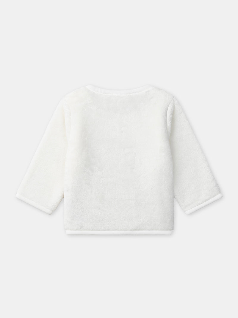 Conjunto de sweatshirt branco + calças + meias Nascimento Unissexo