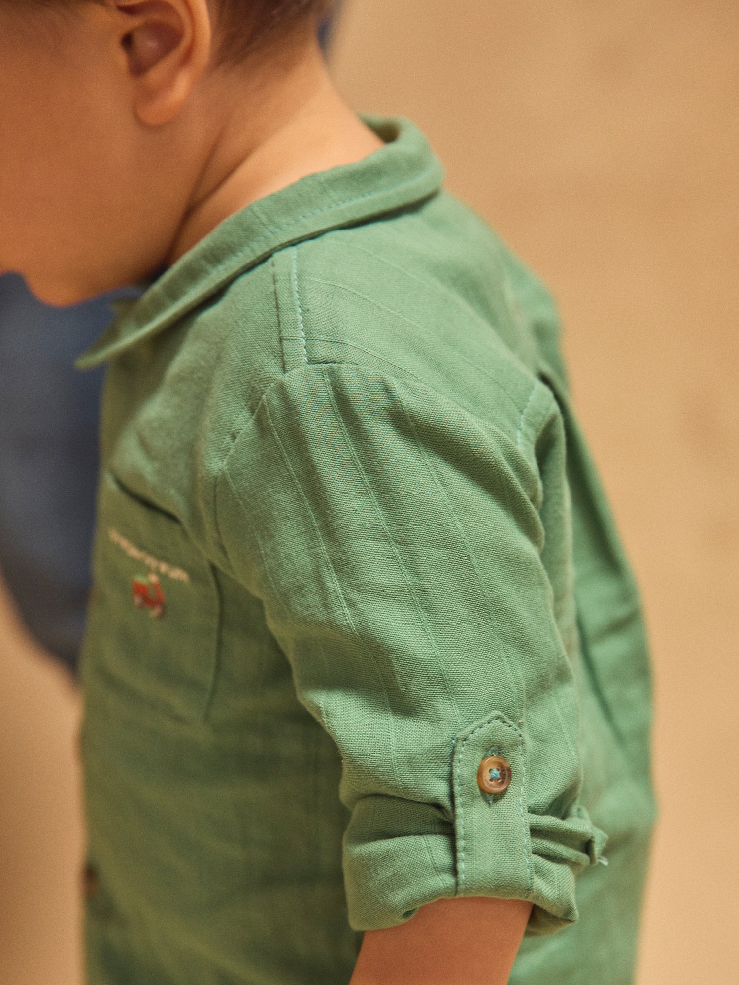 Chemise verte sapin Bébé Garçon