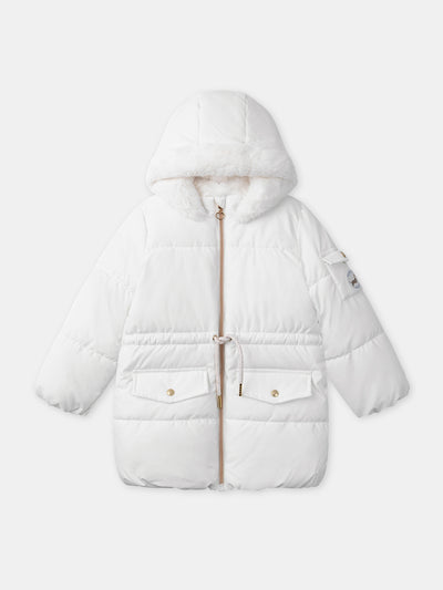 Jaqueta Branca Matelassada Meninas