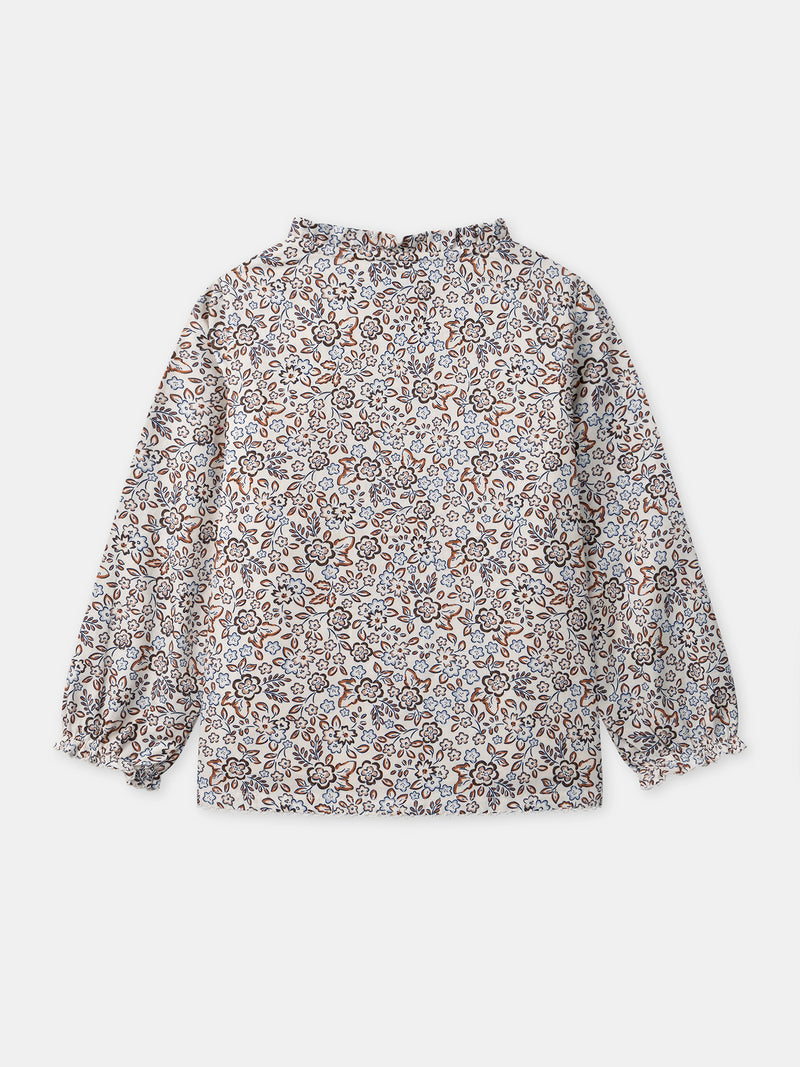 Chemisier imprimé fleuri Fille