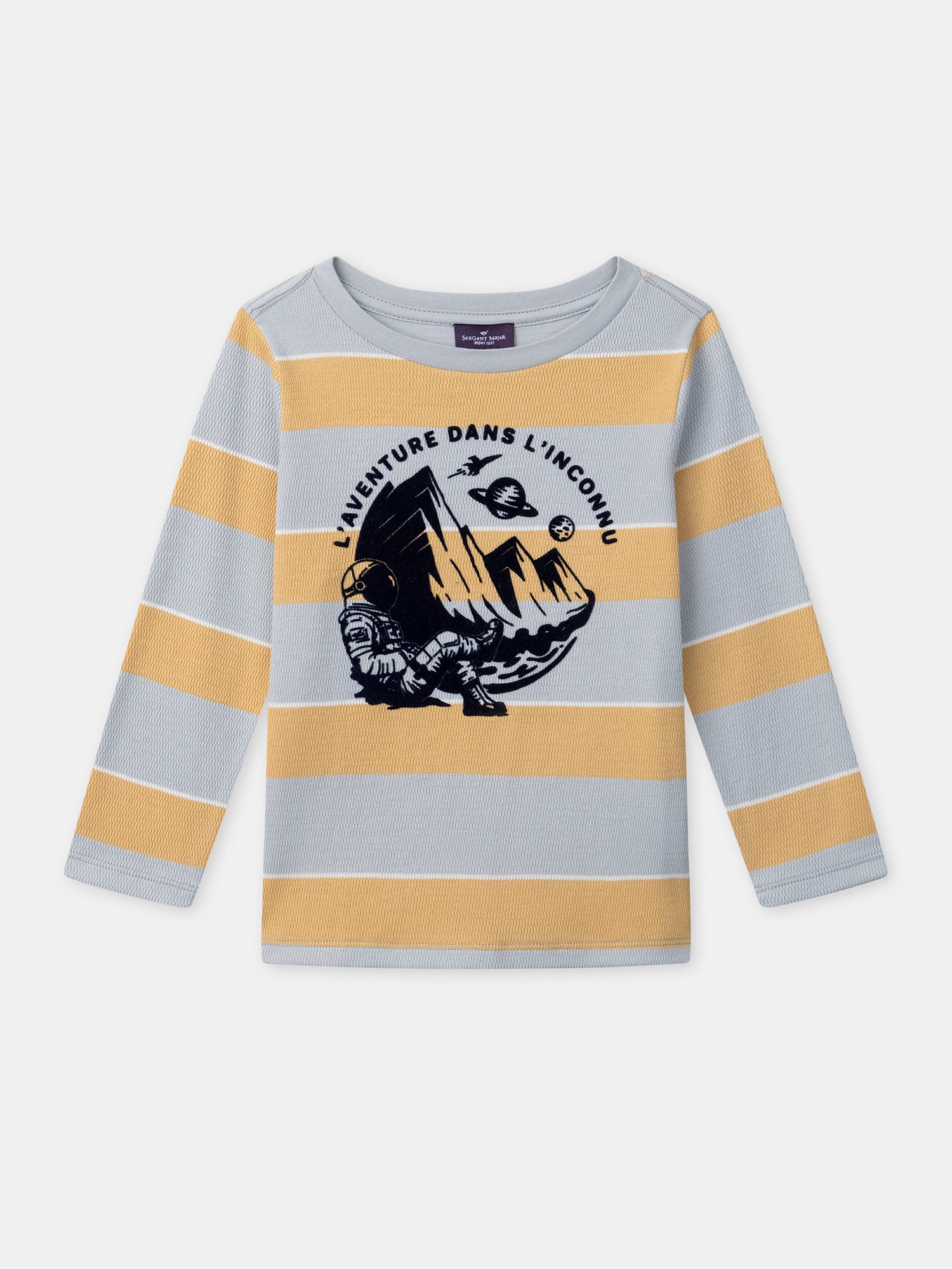 T-shirt à rayures et manches longues Garçon