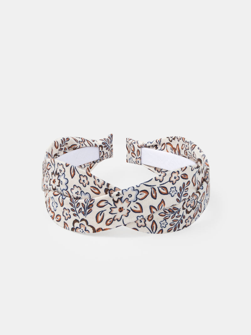 Tiara Floral Ecru para Meninas