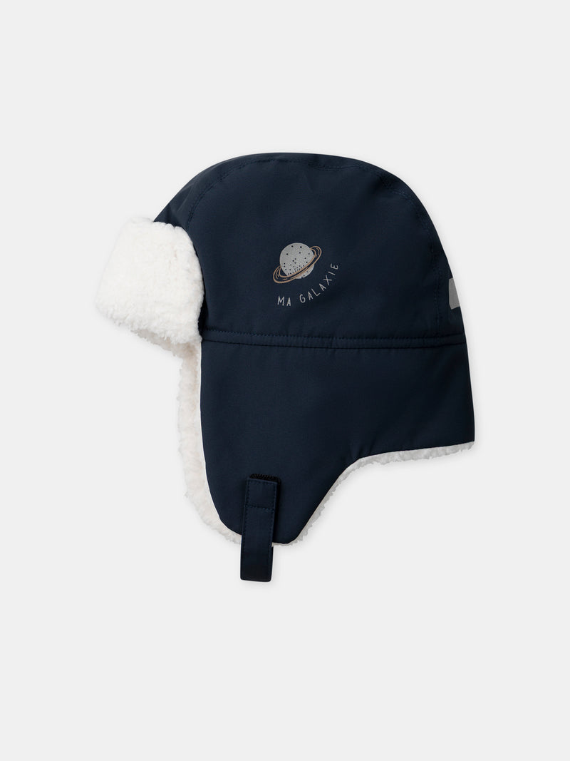 Boné azul escuro para menino