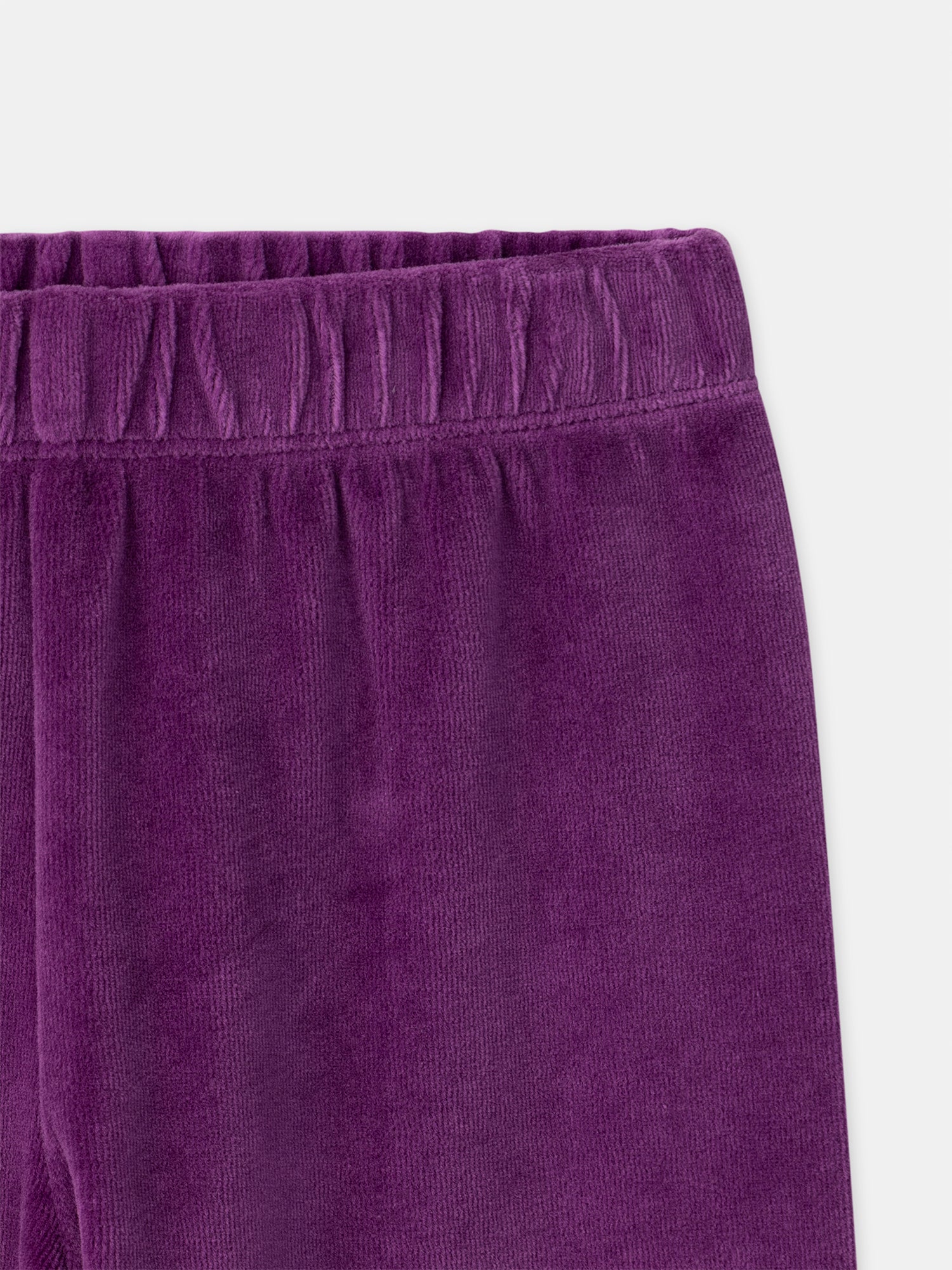 Pijama roxo em veludo + Capa para Menina