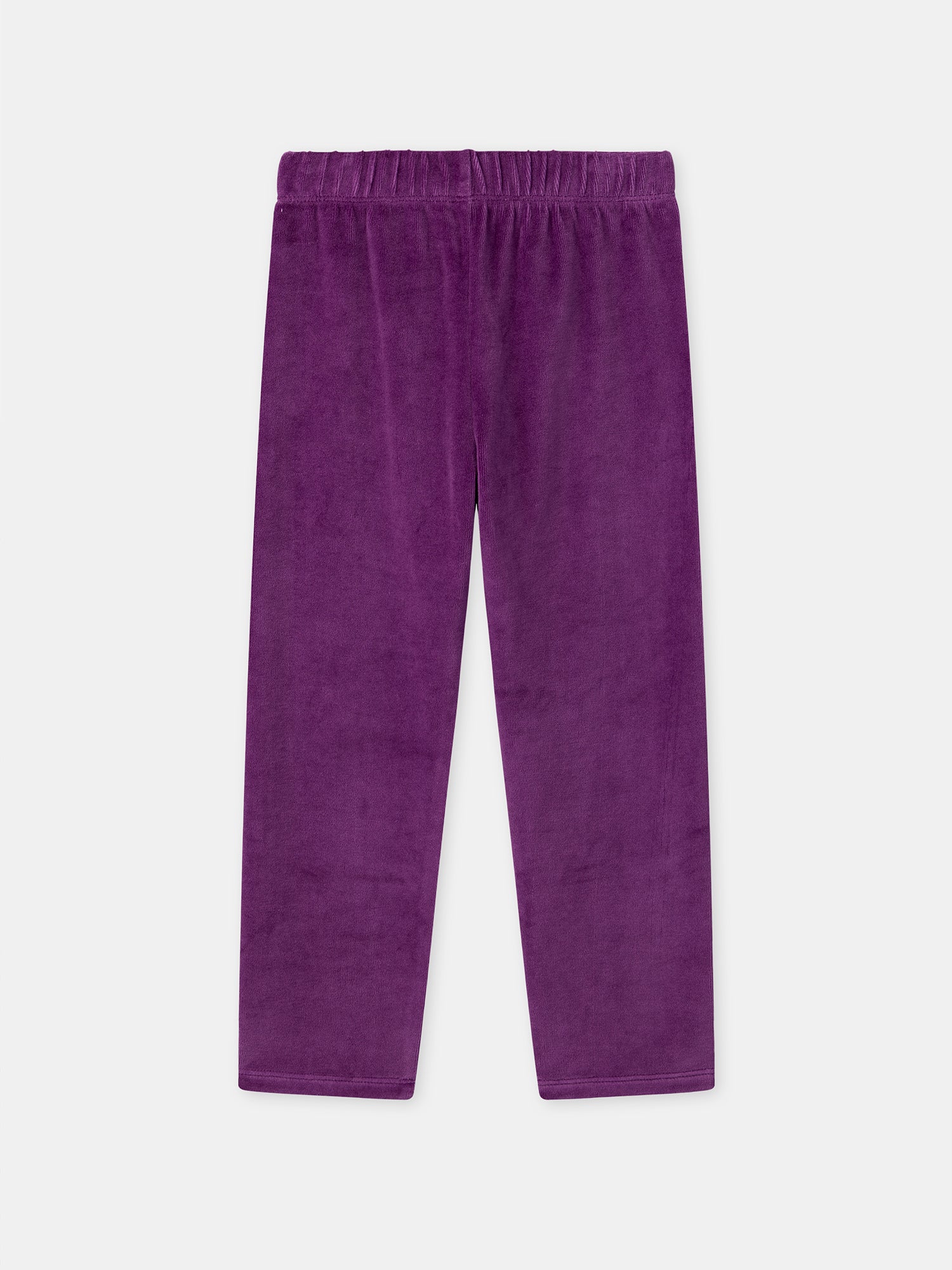 Pijama roxo em veludo + Capa para Menina