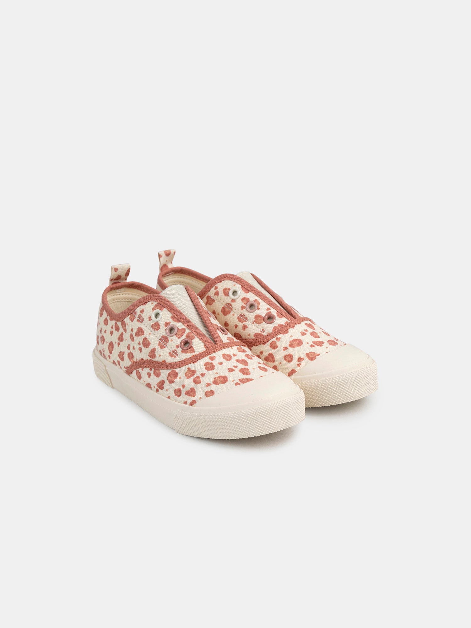 Sapato de tela estampado leopardo