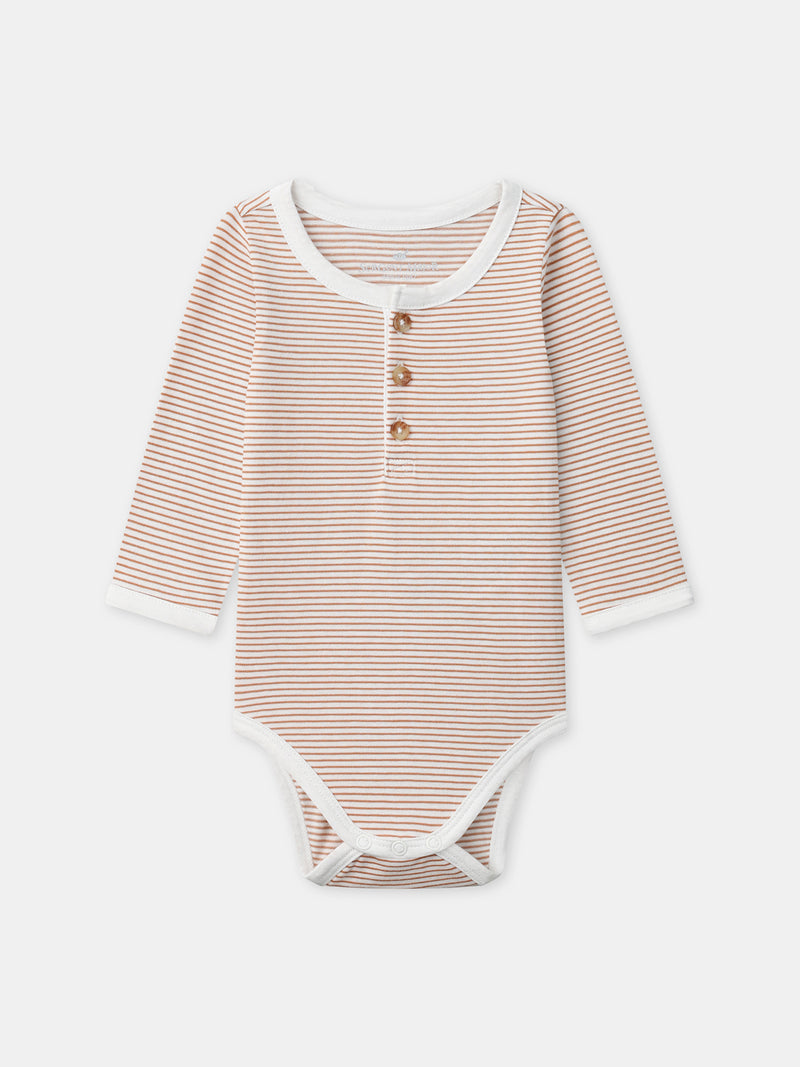 Ensemble salopette bleu grisée + body rayé + chaussettes Naissance Garçon