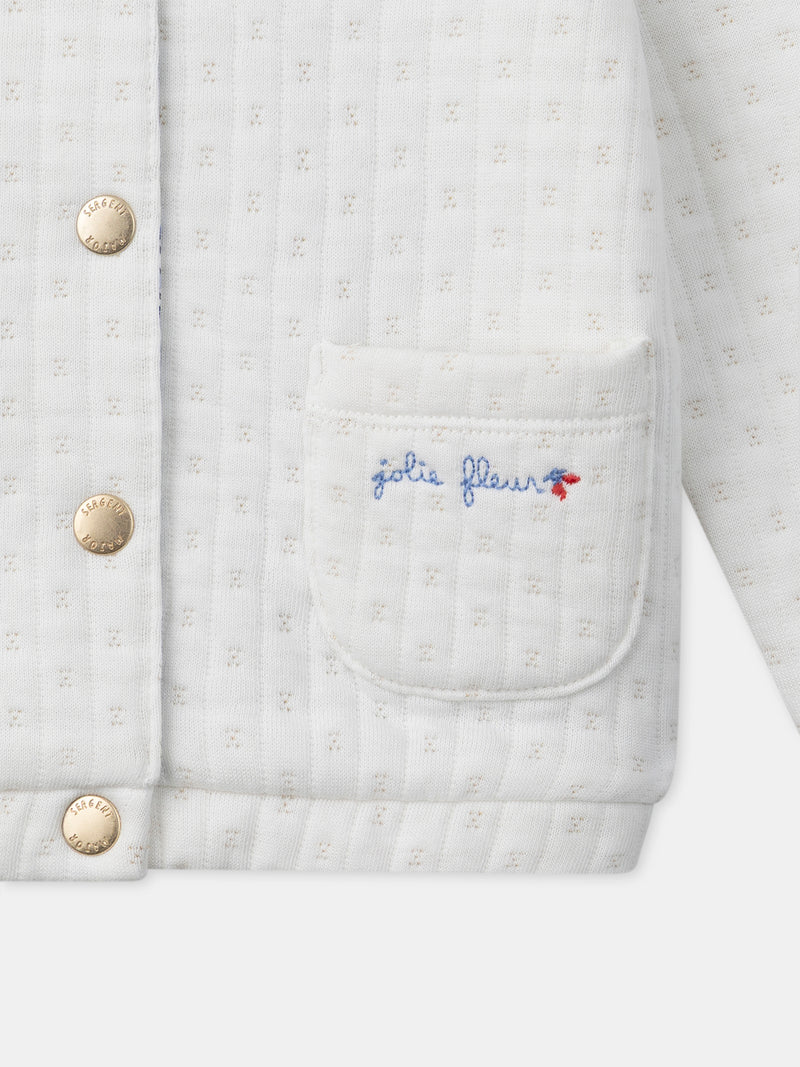 Tenue Bébé Fille : Fleurs de Coton - 7
