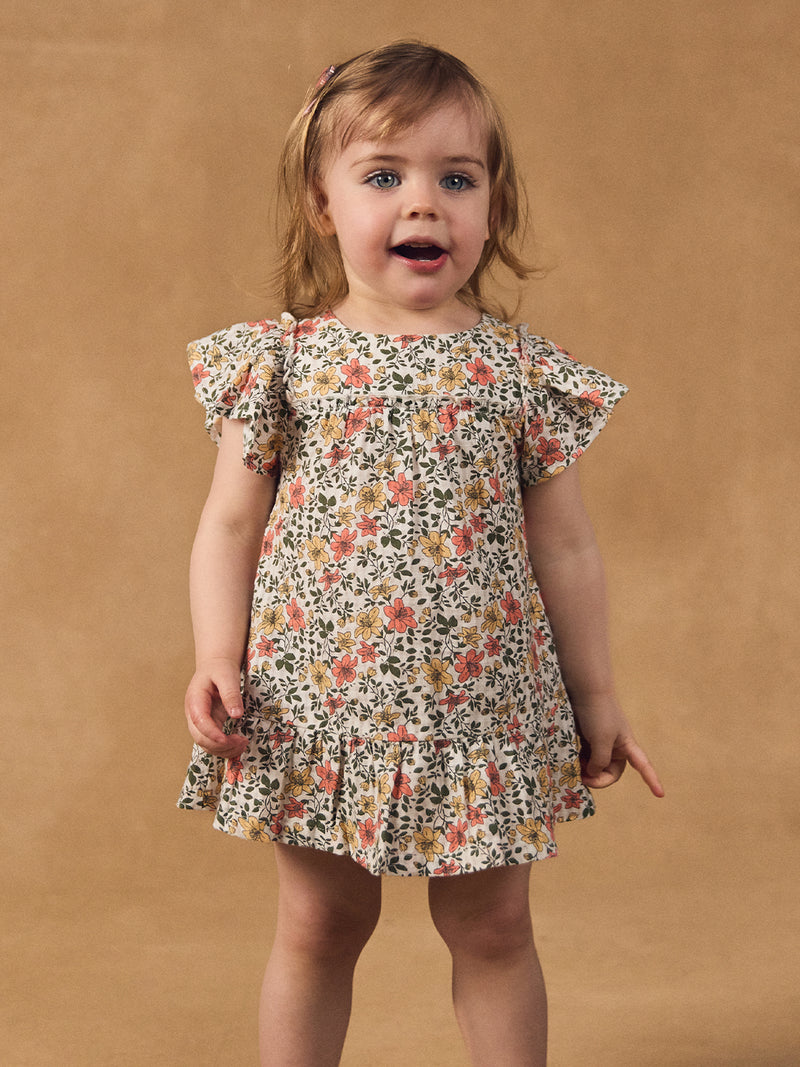 Robe + bloomer imprimé fleuri Bébé Fille