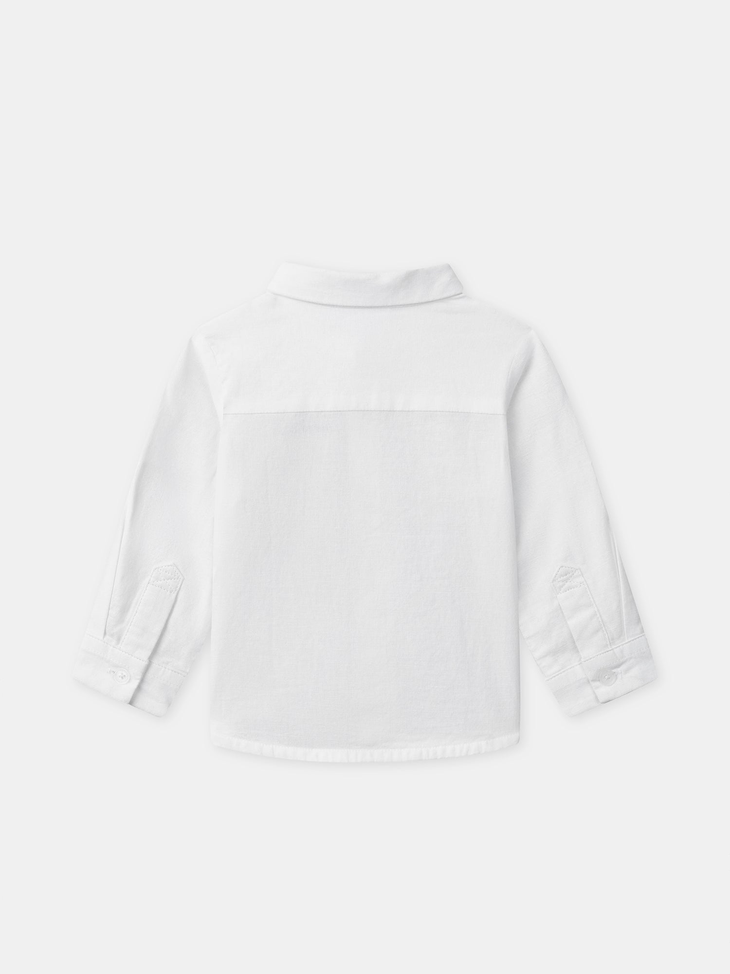 Camisa Ecru com Mangas Arreganhadas Bebé Menino