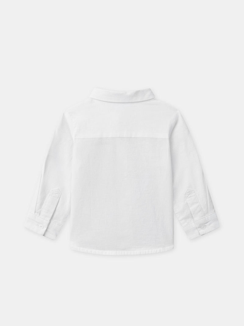 Camisa Ecru com Mangas Arreganhadas Bebé Menino