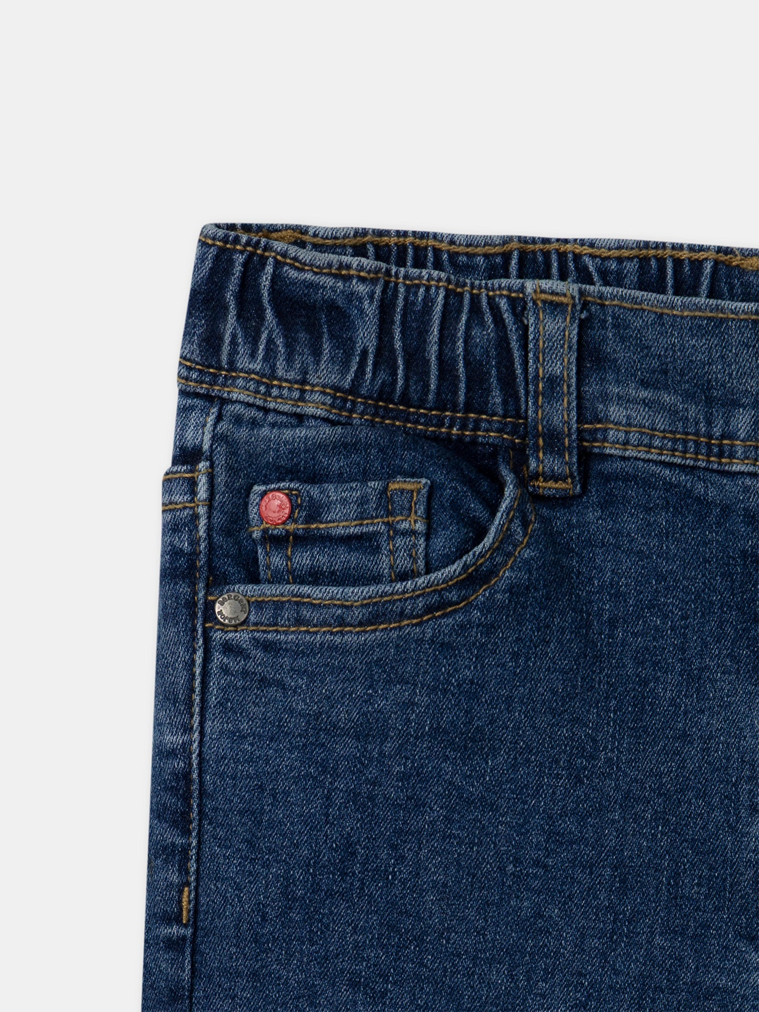 Jeans slim em denim para meninos