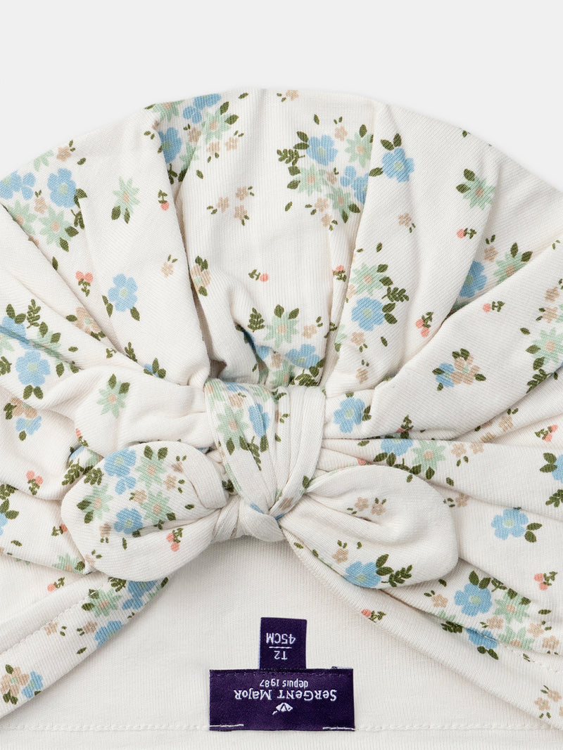 Bonnet turban imprimé fleuri Bébé Fille