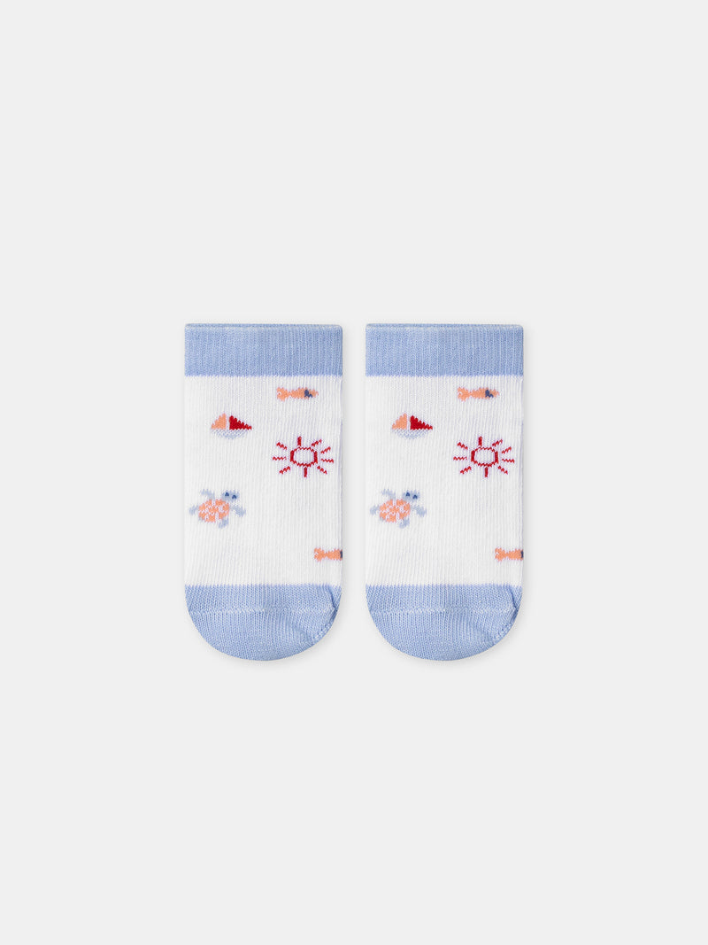 Chaussette basse à motifs marin Bébé Garçon