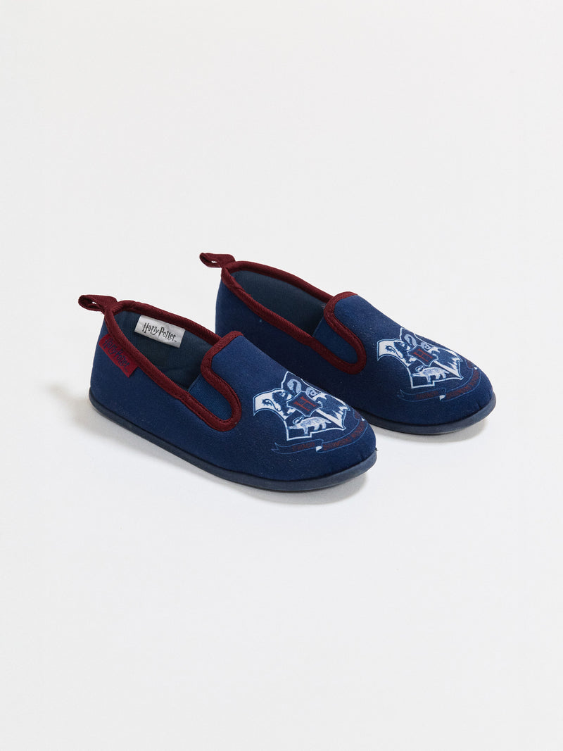 Pantufas azuis marítimas Harry Potter para meninos