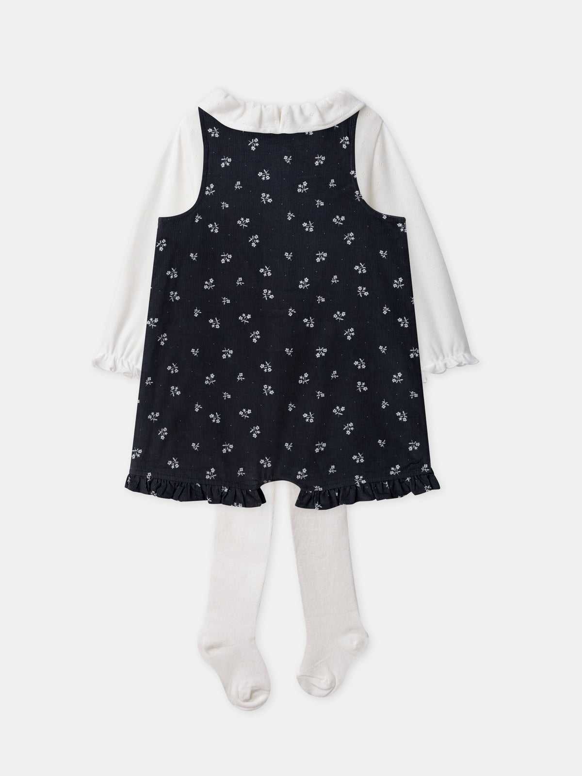 Conjunto salopete + body + collants Nascimento Menina