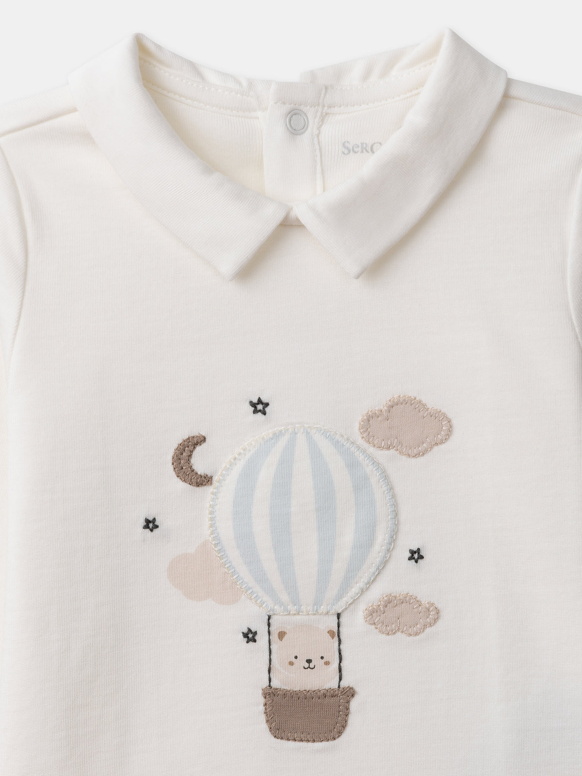 Conjunto colete + body t-shirt + calças Nascimento Menino