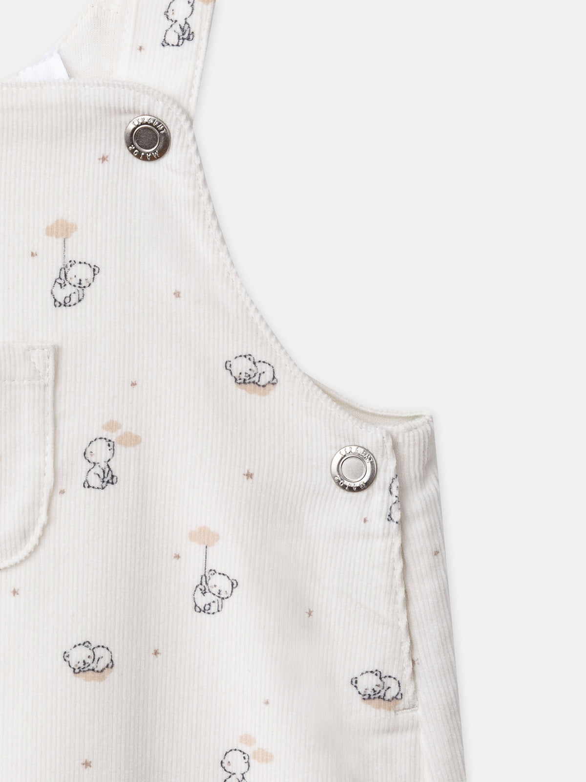 Conjunto salopete + body + meias Nascimento Menino