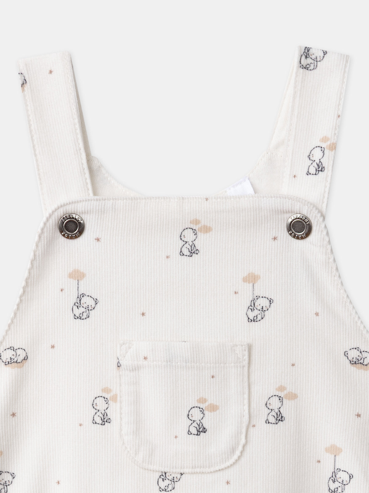 Conjunto salopete + body + meias Nascimento Menino