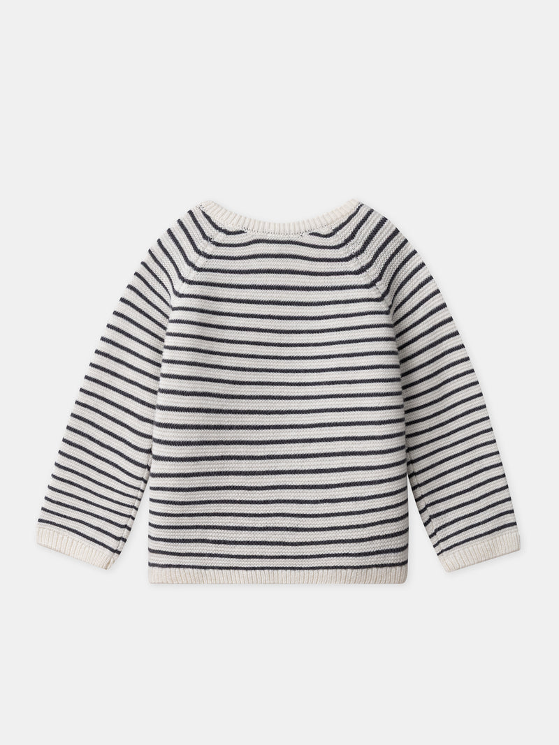 Conjunto de tricot com cárdigan + calças + meias para nascimento unisex