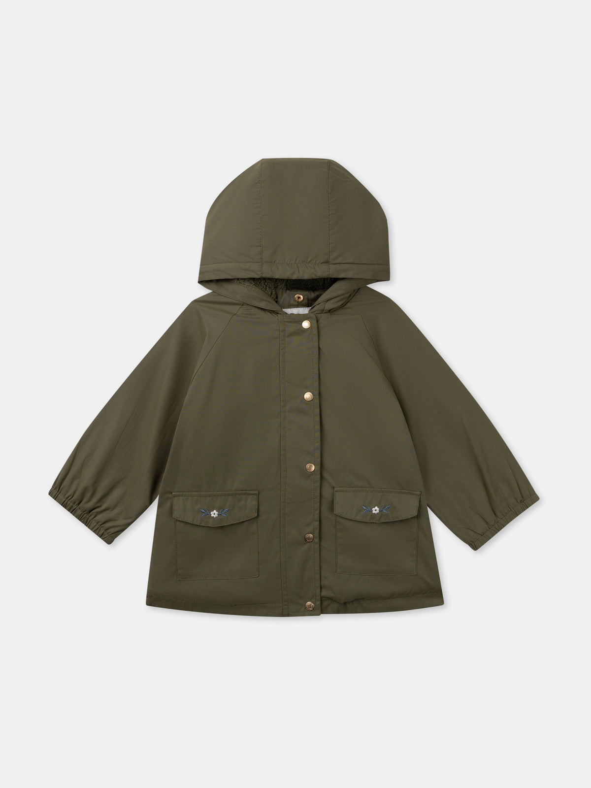 Parka 3 en 1 kaki Bébé Fille