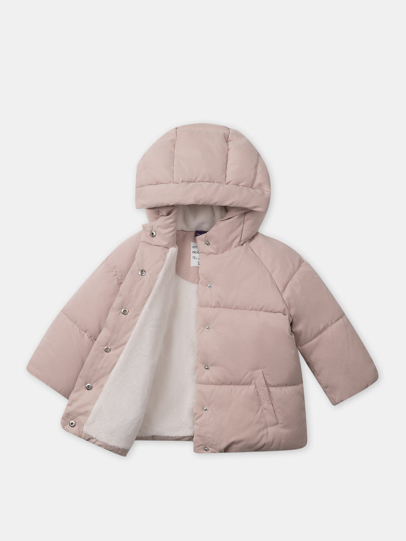 Casaco Matelassado Rosa Bebé Filha