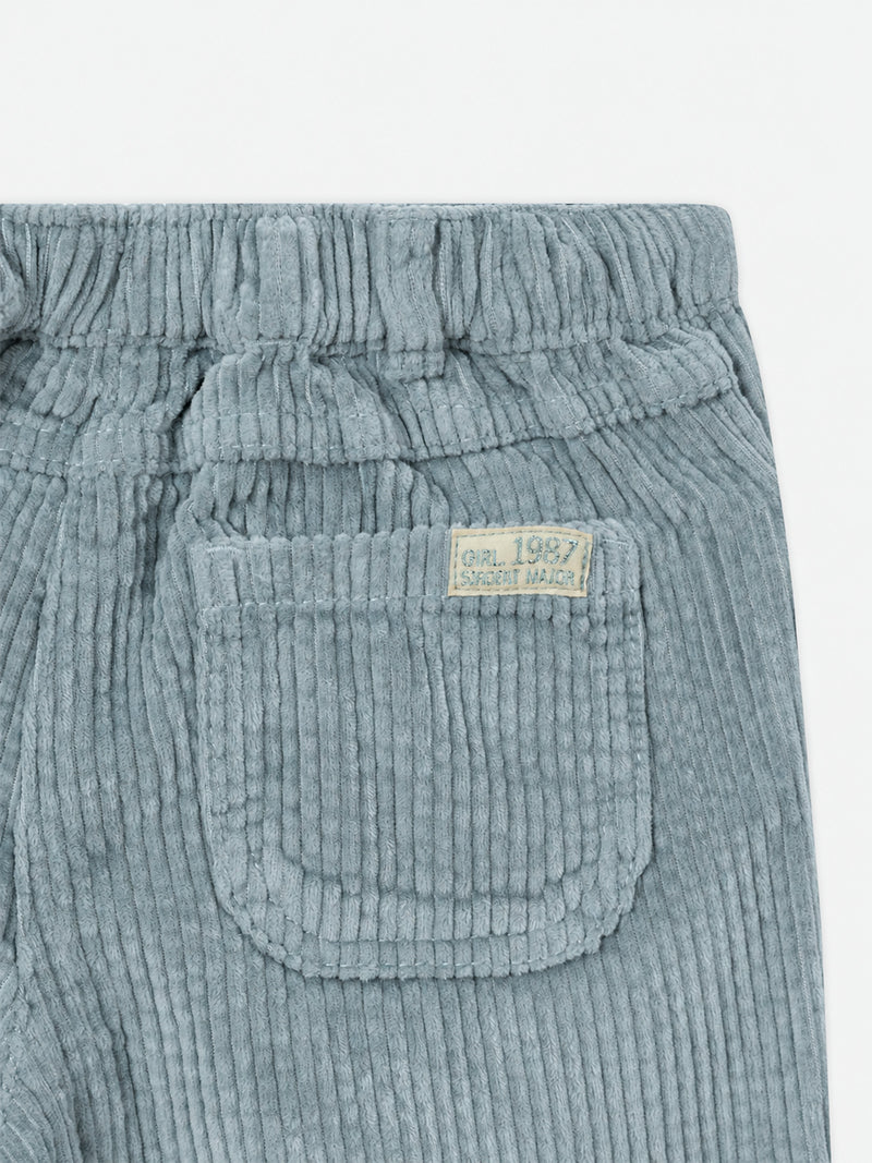 Pantalon vert en velours Fille