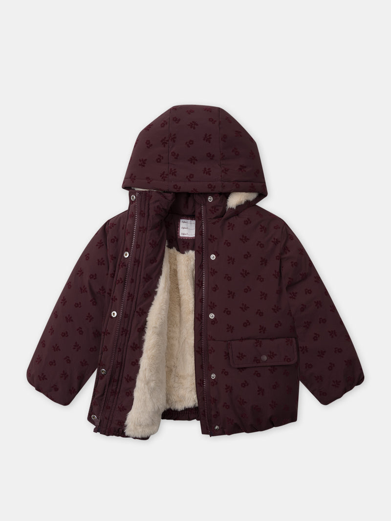 Doudoune-bordeaux-em-veludo-com-estampado-floral-Filha