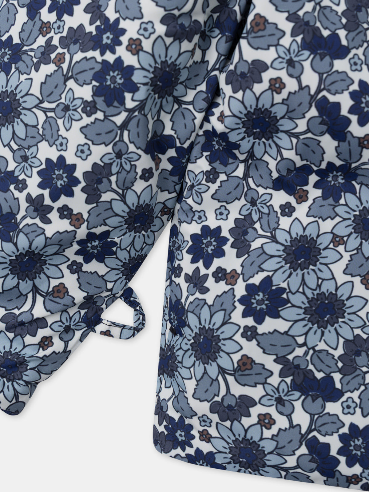 Parka 3 em 1 azul marinho com brilho para meninas
