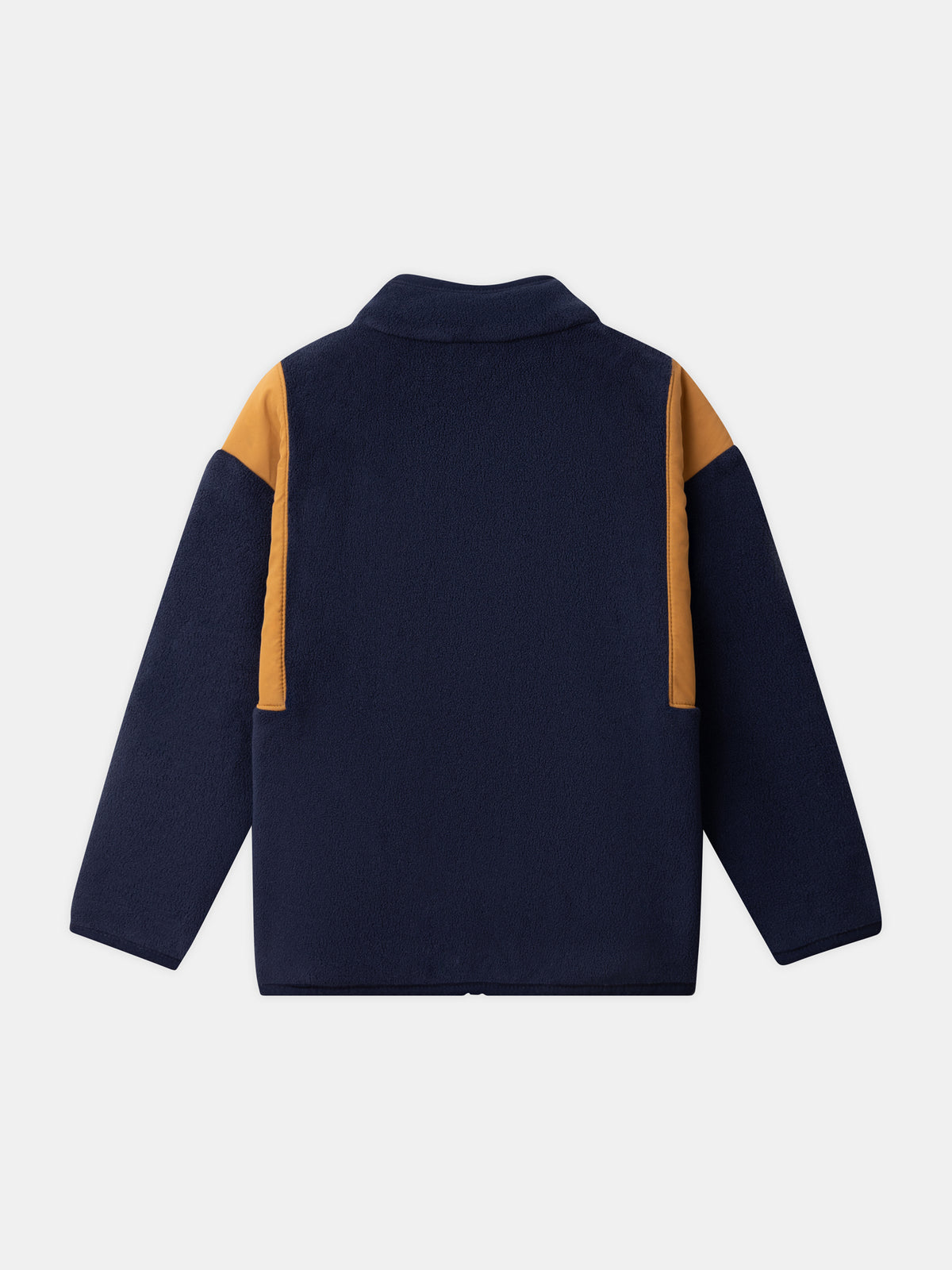 Colete de polar azul marinho com fecho para meninos