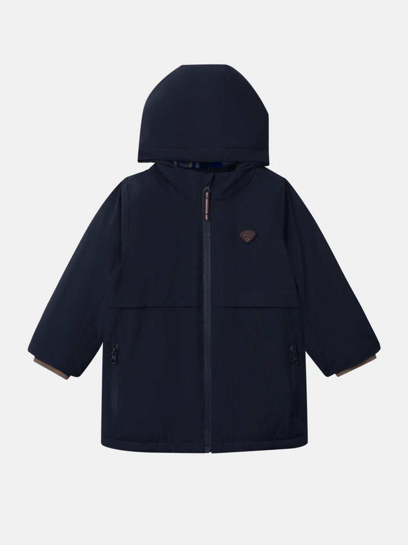 Parka 3 em 1 azul marinho para Meninos