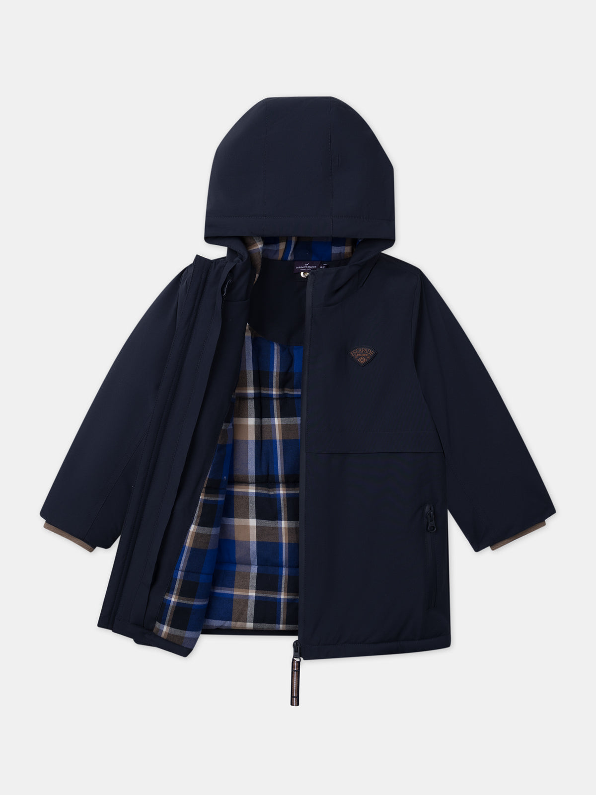 Parka 3 em 1 azul marinho para Meninos