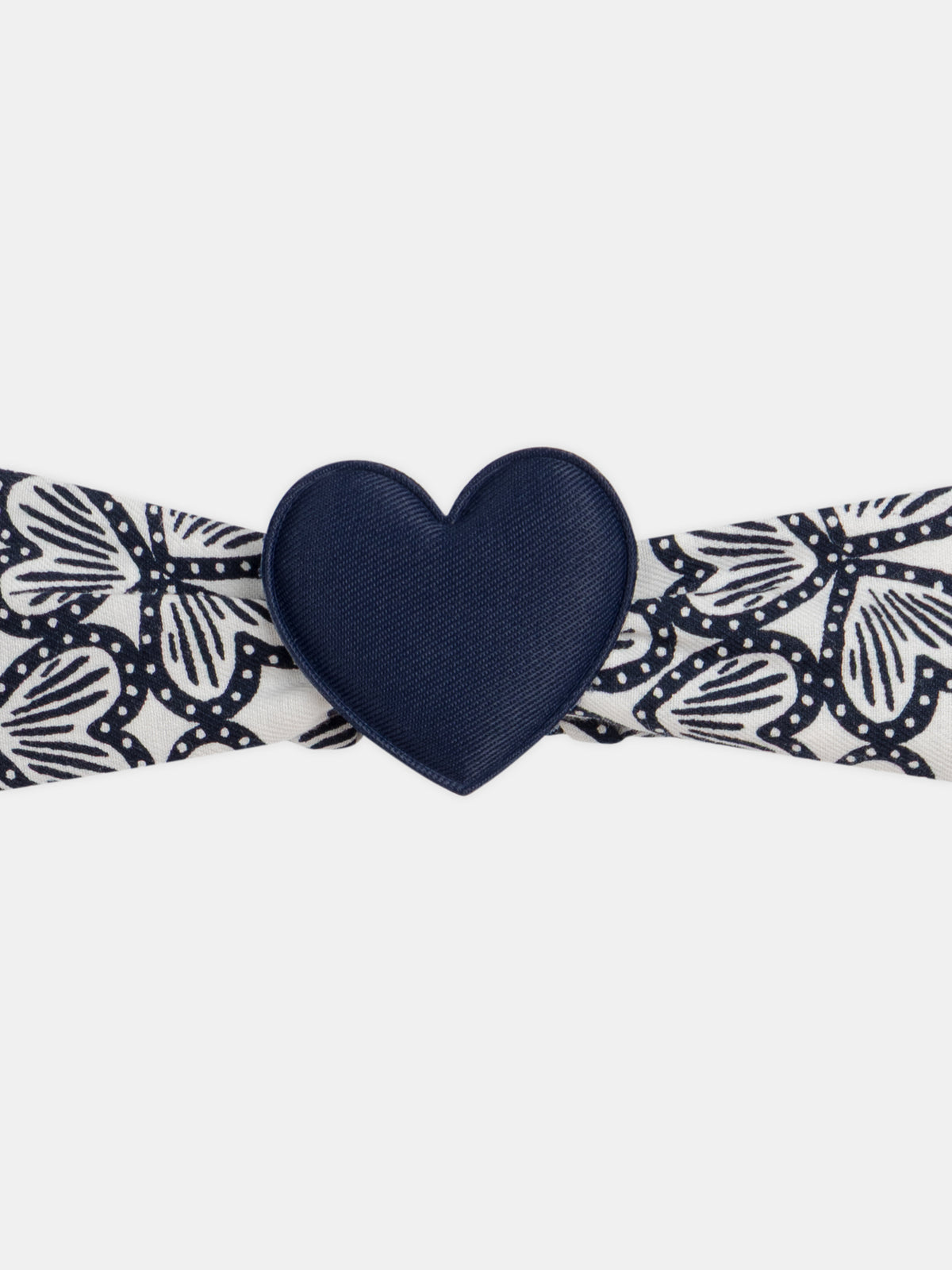 Bandeau imprimé trèfle avec patch coeur 3D Bébé Fille