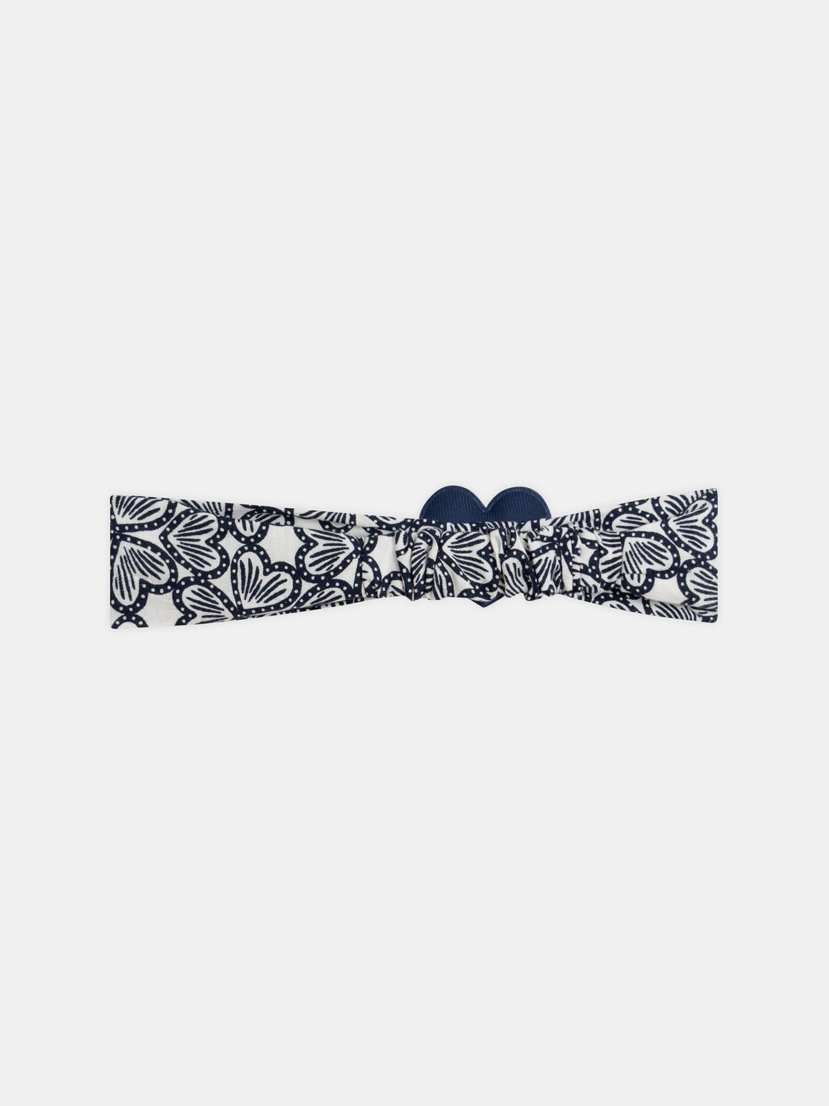 Bandeau imprimé trèfle avec patch coeur 3D Bébé Fille