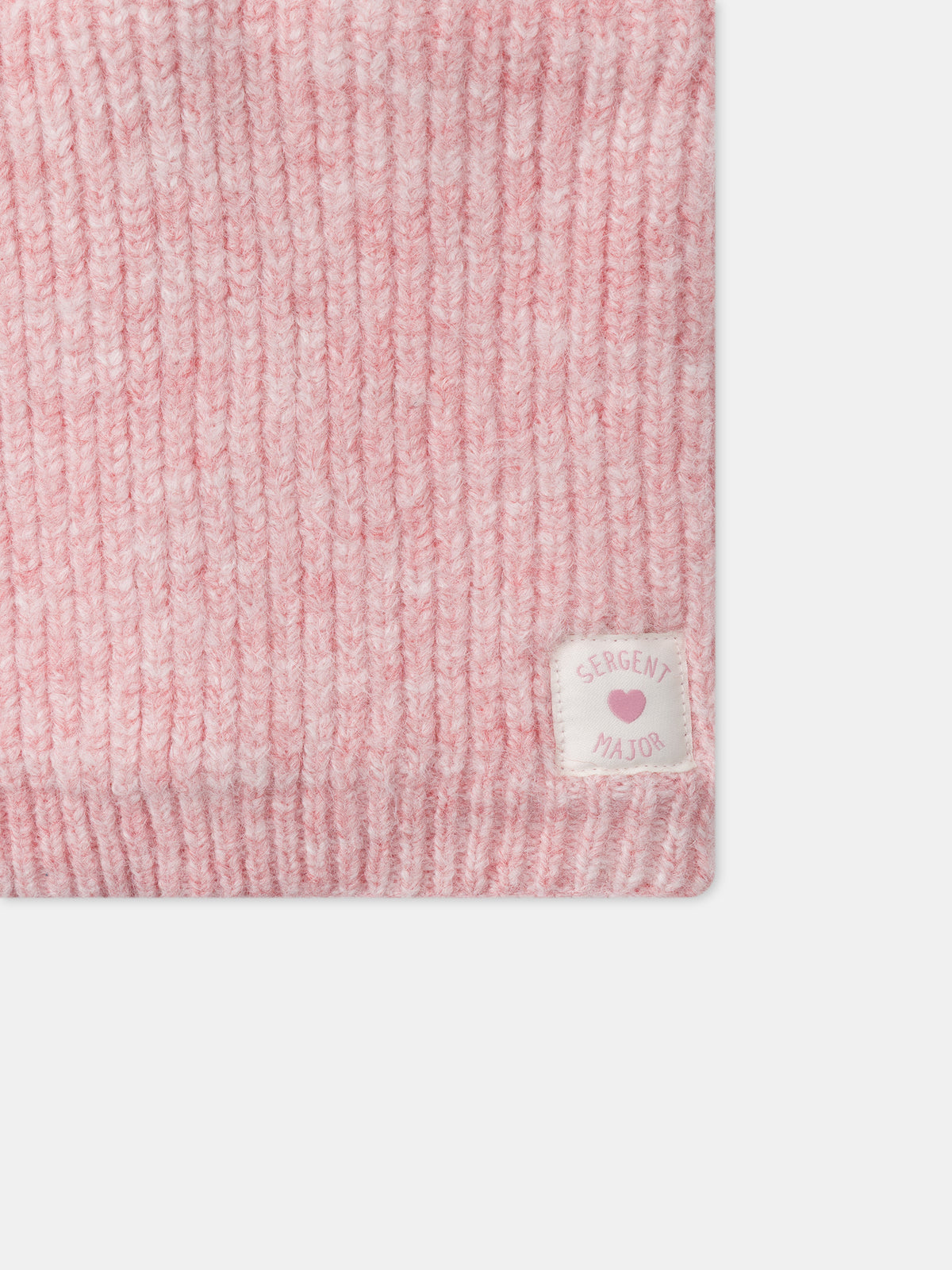 Snood rosa em malha Menina