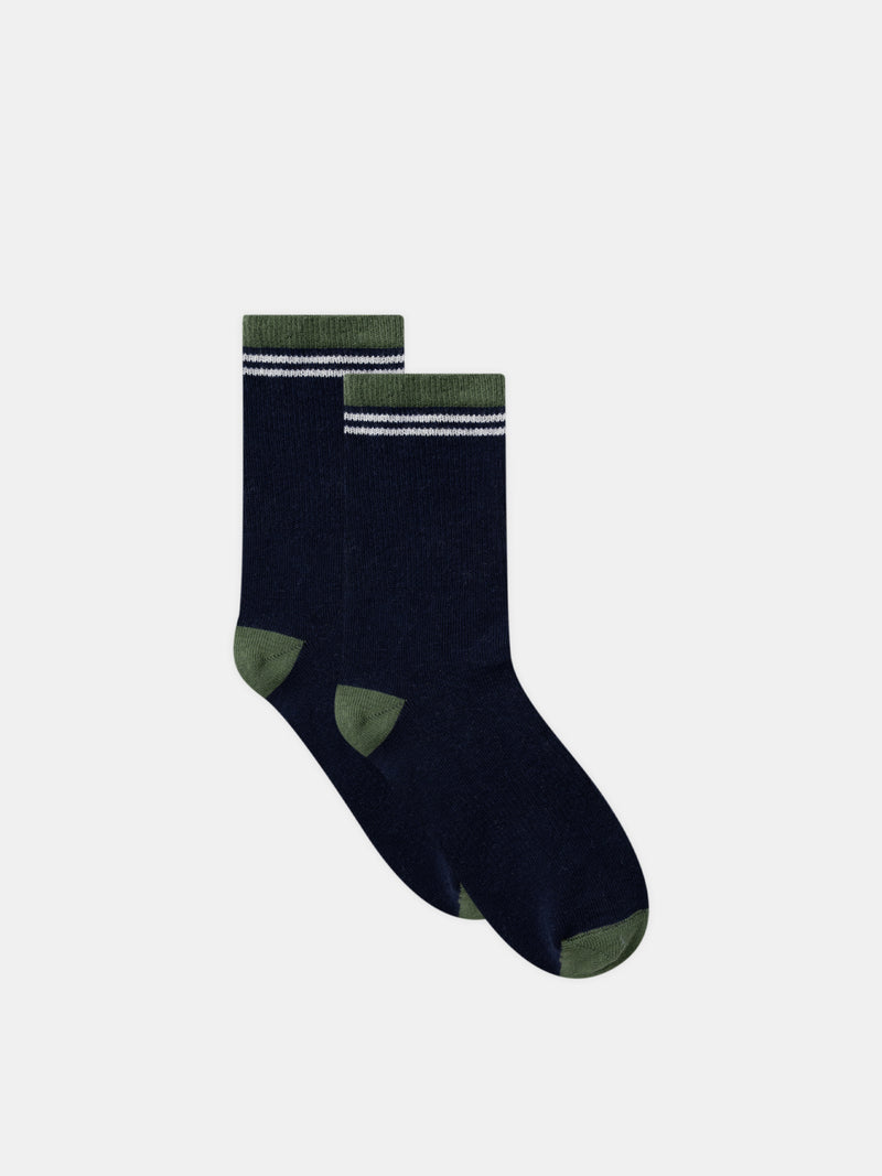 Conjunto de 5 pares de meias às riscas ou uniformes para rapazes
