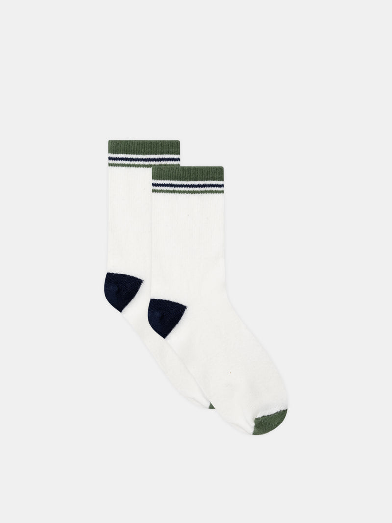 Conjunto de 5 pares de meias às riscas ou uniformes para rapazes