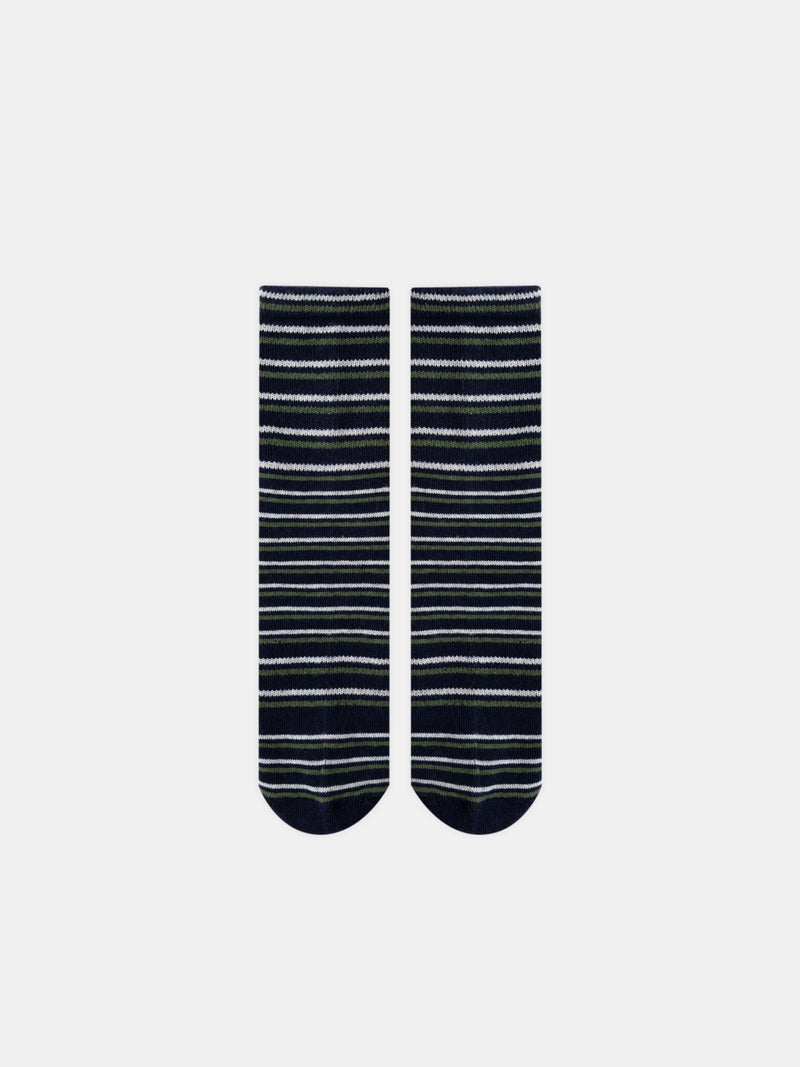 Conjunto de 5 pares de meias às riscas ou uniformes para rapazes