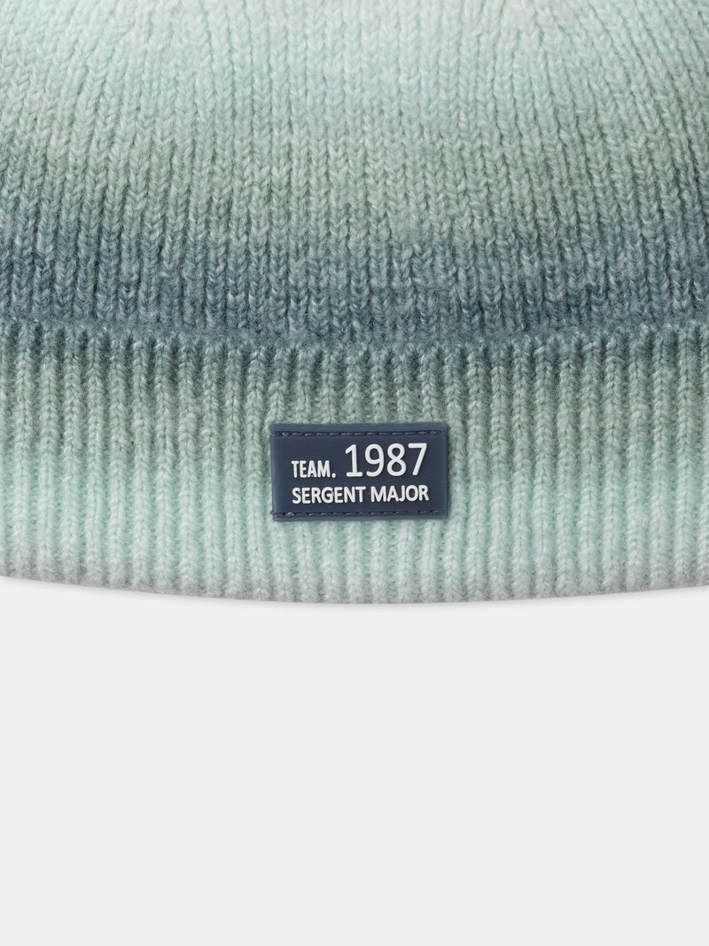Gorro degradado tie and dye verde Masculino