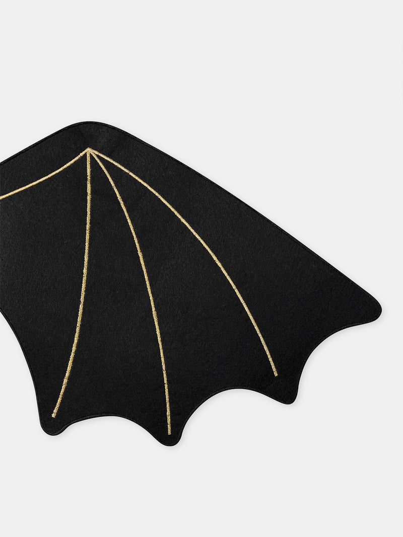 Pyjama d'Halloween violet + ailes de chauve-souris Fille