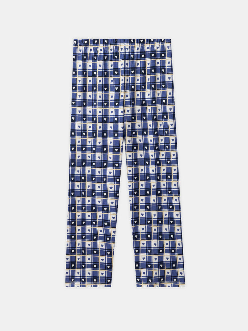 Pijama Harry Potter azul-marinho impresso "Hogwarts" Rapariga