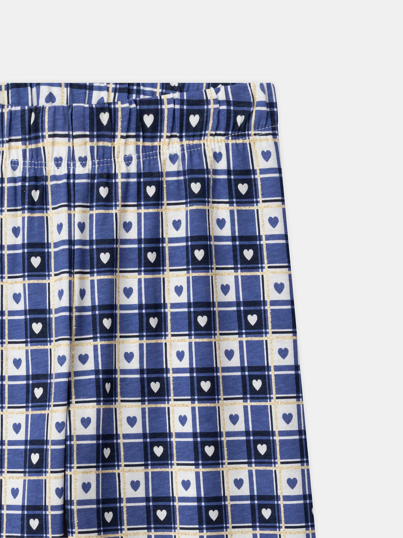 Pijama Harry Potter azul-marinho impresso "Hogwarts" Rapariga