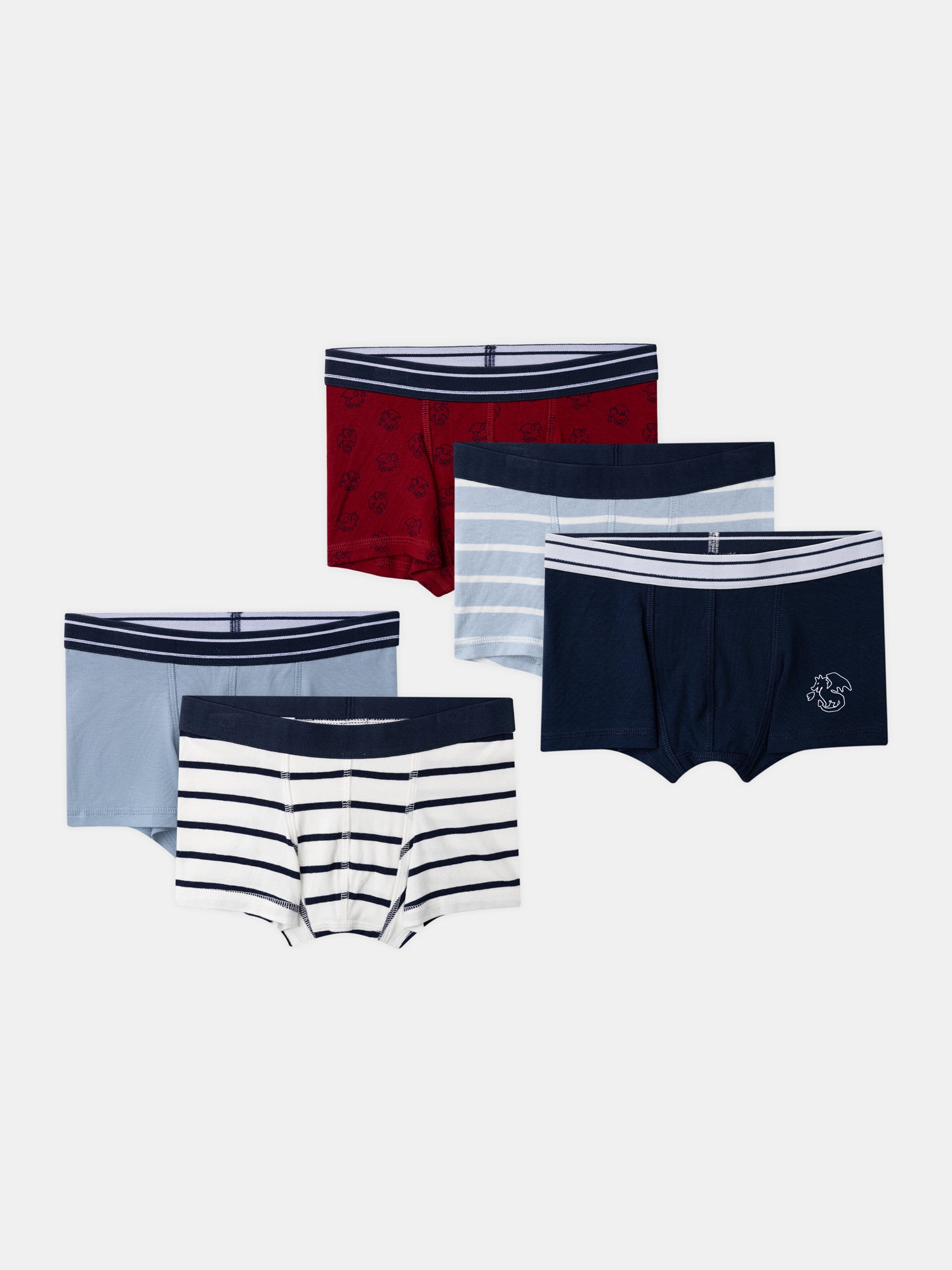 Lote 5 boxers Menino