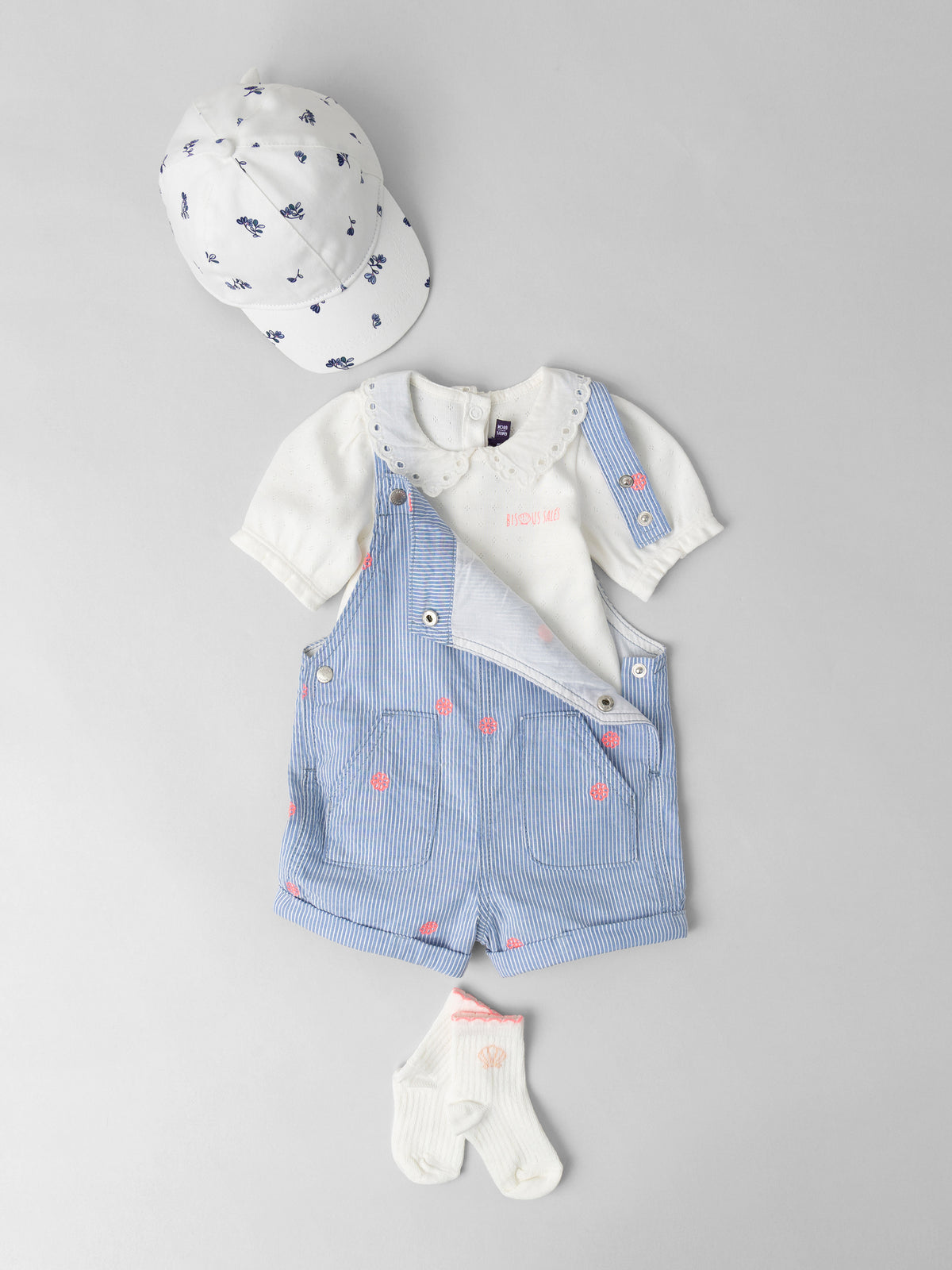 Tenue Bébé Fille : Perle Marine - 1