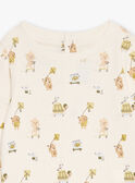 Body cru canelado com estampado de animais decorativo GADENNIS / 23H1BG81BOD001