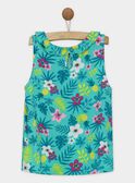 Camisola de alças turquesa ROYTUETTE / 19E2PFQ2DEB202