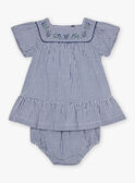 Vestido em seersucker com estampado de vichy FANONO / 23E1BFN1ROB070