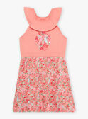 Camisa de noite pêssego com estampado florido decorativo menina CHOUJIETTE / 22E5PF51CHN413